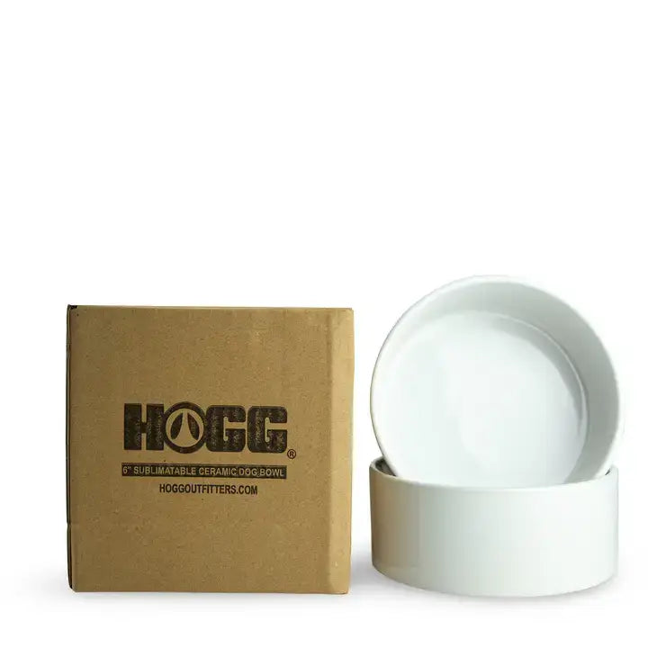 6" Sublimation Ceramic Dog Bowl