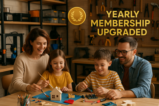 Yearly membership upgraded showing a family